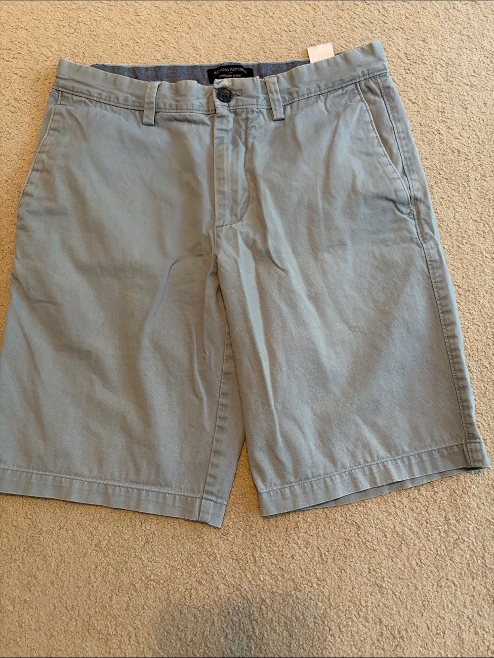 Banana Republic Emerson short in 30. cotton Light Blue Flat Front Chino Shorts